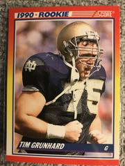 Tim Grunhard #646 Football Cards 1990 Panini Score Prices