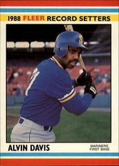 Alvin Davis #8 Baseball Cards 1988 Fleer Record Setters Prices