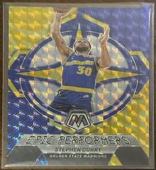 Stephen Curry [Reactive Yellow] #1 Basketball Cards 2022 Panini Mosaic Epic Performers Prices