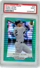 Derek Jeter [Green Prizm] #22 Baseball Cards 2012 Panini Prizm Prices