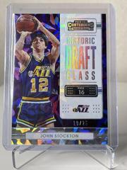 John Stockton [Cracked Ice] #25 Basketball Cards 2022 Panini Contenders Historic Draft Class Prices