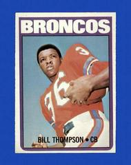 Bill Thompson Football Cards 1972 Topps Prices