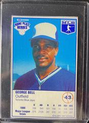 George Bell #43 Baseball Cards 1987 Kraft Home Plate Heroes Hand Cut Prices