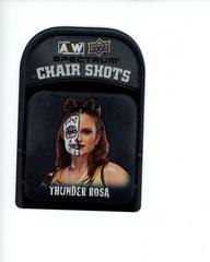 Thunder Rosa Wrestling Cards 2021 Upper Deck AEW Spectrum Chair Shots Metal Prices