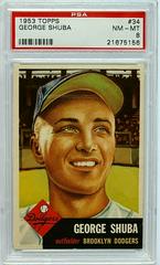 George Shuba #34 Baseball Cards 1953 Topps Prices