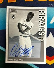 Oneil Cruz [Black & White] #AS-OC Baseball Cards 2022 Topps Archives Snapshots Autographs Prices