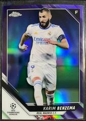 Karim Benzema [Purple Refractor] #79 Soccer Cards 2021 Topps Chrome UEFA Champions League Prices