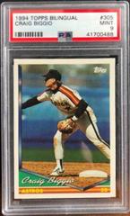 Craig Biggio #305 Baseball Cards 1994 Topps Bilingual Prices