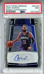 Cody Martin Basketball Cards 2019 Panini Obsidian Rookie Autographs Prices