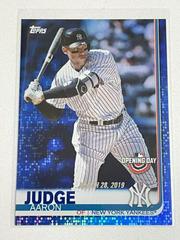 Aaron Judge [Pinstripe Jersey Blue Foil] #15 Baseball Cards 2019 Topps Opening Day Prices