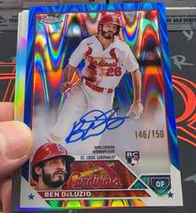 Ben DeLuzio [Blue RayWave] #RA-BDL Baseball Cards 2023 Topps Chrome Update Rookie Autographs Prices