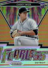 Casey Mize [Neon Orange Prizm] #FR-1 Baseball Cards 2021 Panini Prizm Fearless Prices