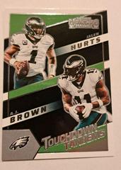 A. J. Brown, Jalen Hurts Football Cards 2022 Panini Contenders Touchdown Tandems Prices