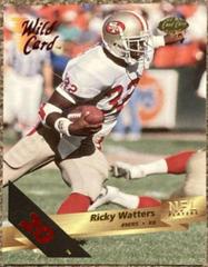 Ricky Watters [20 Stripe] Football Cards 1993 Wild Card Prices