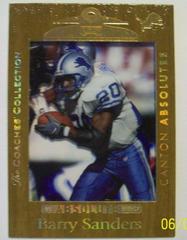 Barry Sanders [Coaches Collection Gold] Football Cards 1999 Playoff Absolute Prices
