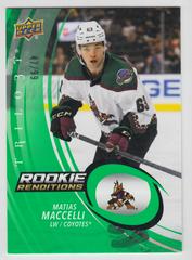 Matias Maccelli [Green] #RR-15 Hockey Cards 2022 Upper Deck Trilogy Rookie Renditions Prices