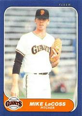 Mike LaCoss #U-62 Baseball Cards 1986 Fleer Update Prices