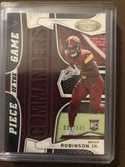 Brian Robinson Jr. #PG-BR Football Cards 2022 Panini Certified Piece of the Game Prices
