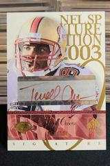 Terrell Owens [Red] #TO Football Cards 2003 SP Signature Signature Edition Prices