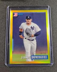 Jasson Dominguez [Chrome Prospect Gold] #211 Baseball Cards 2021 Bowman Heritage Prices