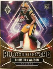 Christian Watson [Purple] #RIS-9 Football Cards 2022 Panini Phoenix Rookie Rising Prices