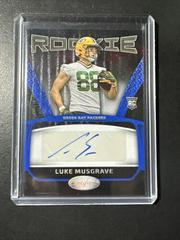 Luke Musgrave [Blue Etch] #RS-8 Football Cards 2023 Panini Certified Rookie Signatures Prices