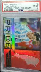 Lionel Messi [Red Prizm] Soccer Cards 2015 Panini Select National Pride Prices