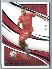Serge Gnabry [Sapphire] Soccer Cards 2020 Panini Immaculate Collection Prices