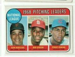 NL Pitching Leaders [Marichal, Gibson, Jenkins] Baseball Cards 1969 Topps Prices