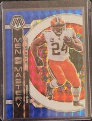 Nick Chubb [Blue] #MM-13 Football Cards 2023 Panini Mosaic Men of Mastery Prices