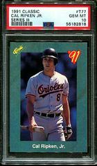 Cal Ripken Jr. [Series III] #T77 Baseball Cards 1991 Classic Prices
