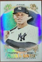 Aaron Judge [Mini Orange Refractor] #126 Baseball Cards 2021 Topps Allen & Ginter Chrome Prices
