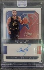 Stephen Curry Basketball Cards 2021 Panini One and One 75th Team Signatures Prices