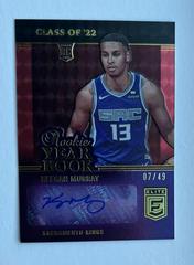 Keegan Murray [Red] Basketball Cards 2022 Panini Donruss Elite Rookie Yearbook Autographs Prices