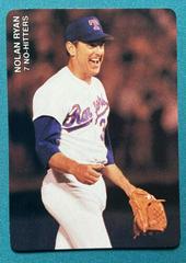 Nolan Ryan [Rangers, Pointing] #7 Baseball Cards 1992 Mother's Cookies Nolan Ryan 7 No Hitters Prices