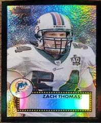 Zach Thomas [Black Refractor] Football Cards 2006 Topps Heritage Chrome Prices