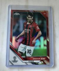 Brahim Diaz [Red Refractor] Soccer Cards 2021 Topps Chrome UEFA Champions League Prices