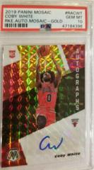 Coby White [Gold] Basketball Cards 2019 Panini Mosaic Rookie Autographs Prices