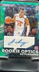 Jaden Ivey [Green Wave] #ROA-JIV Basketball Cards 2022 Panini Donruss Optic Rookie Autographs Prices