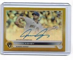 Aaron Ashby [Gold] Baseball Cards 2022 Topps Chrome Rookie Autographs Prices