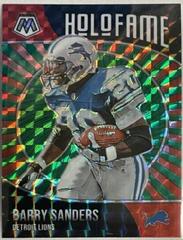 Barry Sanders [Green Fluorescent] #3 Football Cards 2021 Panini Mosaic HoloFame Prices