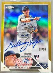 Anthony Volpe [Gold] #RA-AV Baseball Cards 2023 Topps Chrome Rookie Autographs Prices