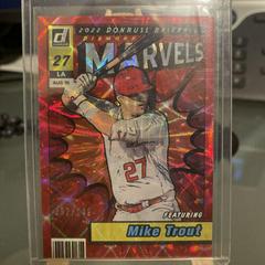 Mike Trout [Red] Baseball Cards 2022 Panini Donruss Marvels Prices