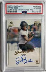 David Bell Football Cards 2022 Panini Luminance Year One Signatures RPS Prices