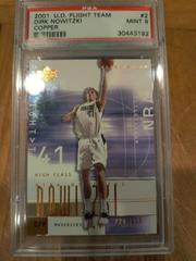 Dirk Nowitzki Copper #2 Basketball Cards 2001 Upper Deck Flight Team Prices