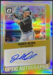 Jared Oliva Baseball Cards 2021 Panini Donruss Optic Autographs Prices