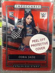 Cora Jade [Red] Wrestling Cards 2022 Panini Impeccable WWE Stainless Stars Prices