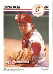 Bryan Baar #2 Baseball Cards 1992 Skybox AAA Prices