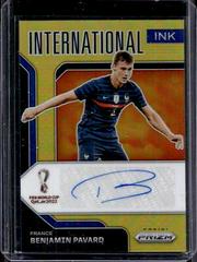 Benjamin Pavard [Gold Prizm] Soccer Cards 2022 Panini Prizm World Cup International Ink Autograph Prices