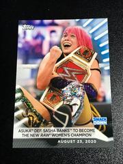 Asuka def. Sasha Banks to Become the New Raw Women's Champion #66 Wrestling Cards 2021 Topps WWE Women's Division Prices